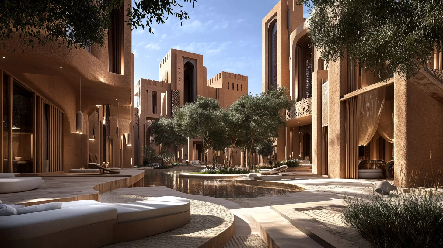 مشروع بوابة الدرعية: دمج العمارة التقليدية مع التصاميم العصرية تحت رؤية السعودية 2030